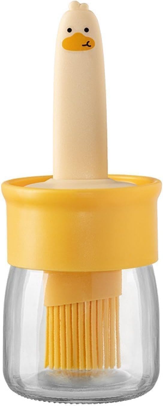 2-in-1 Oil Dispenser Bottle with Silicone Basting Brush