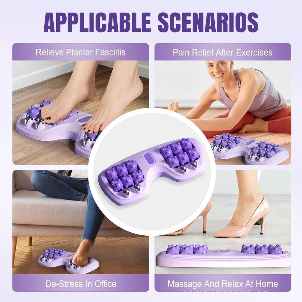 Portable Double Foot Massage Roller(Deep Relief)