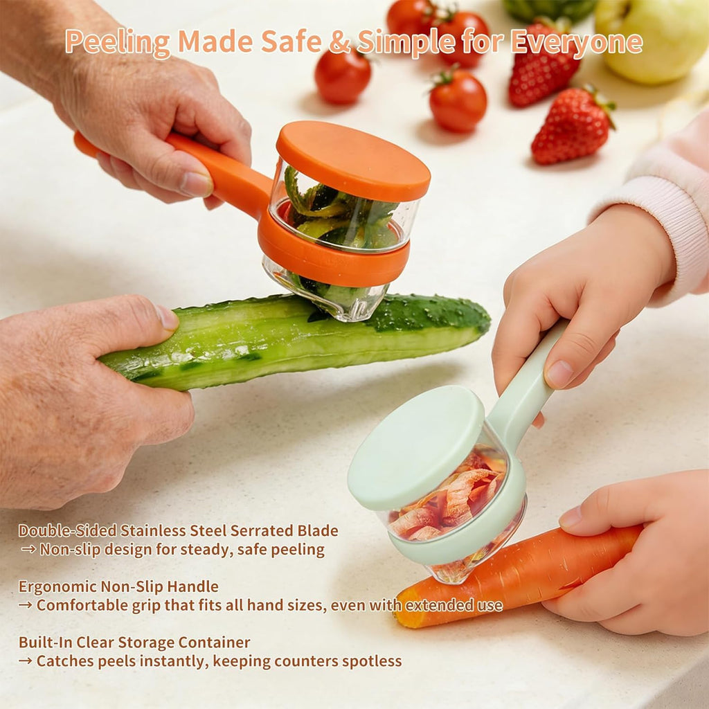 Fruit & Vegetable Peeler with Storage Container(BUY1 GET1)