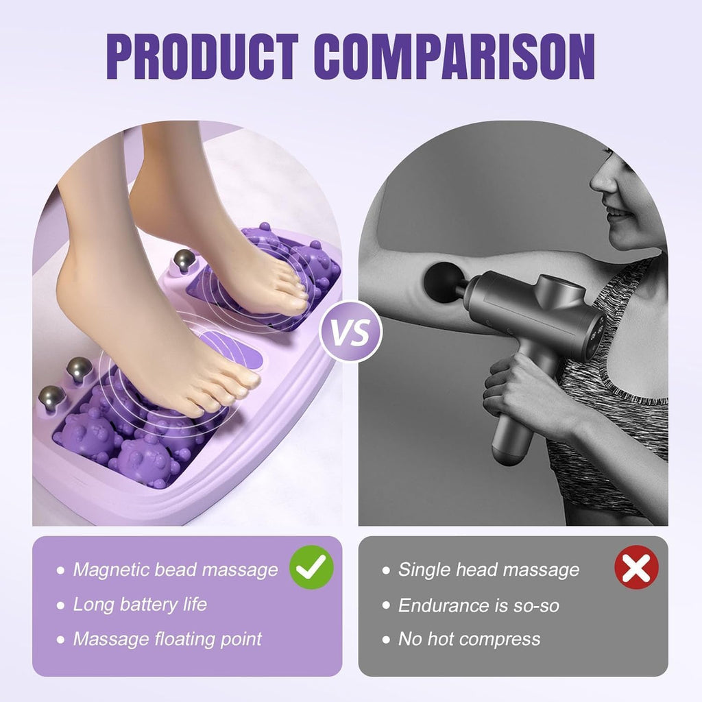 Portable Double Foot Massage Roller(Deep Relief)